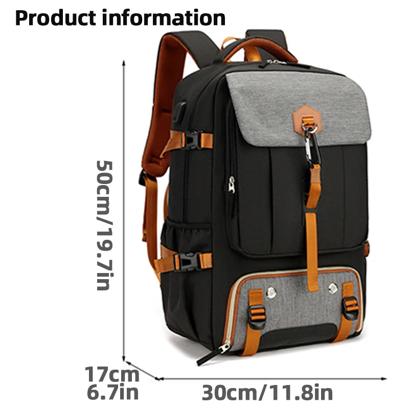 Sac À Dos De Camping Unisexe En Nylon Compartiment Déperlant