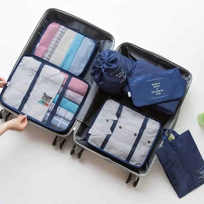 Pochette Voyage Ensemble De 7 Pièces Noir