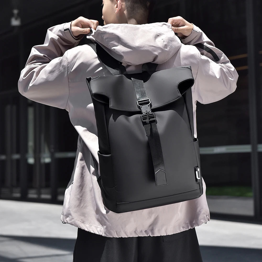 Sac À Dos PVC Imperméable Rabattable À Boucle