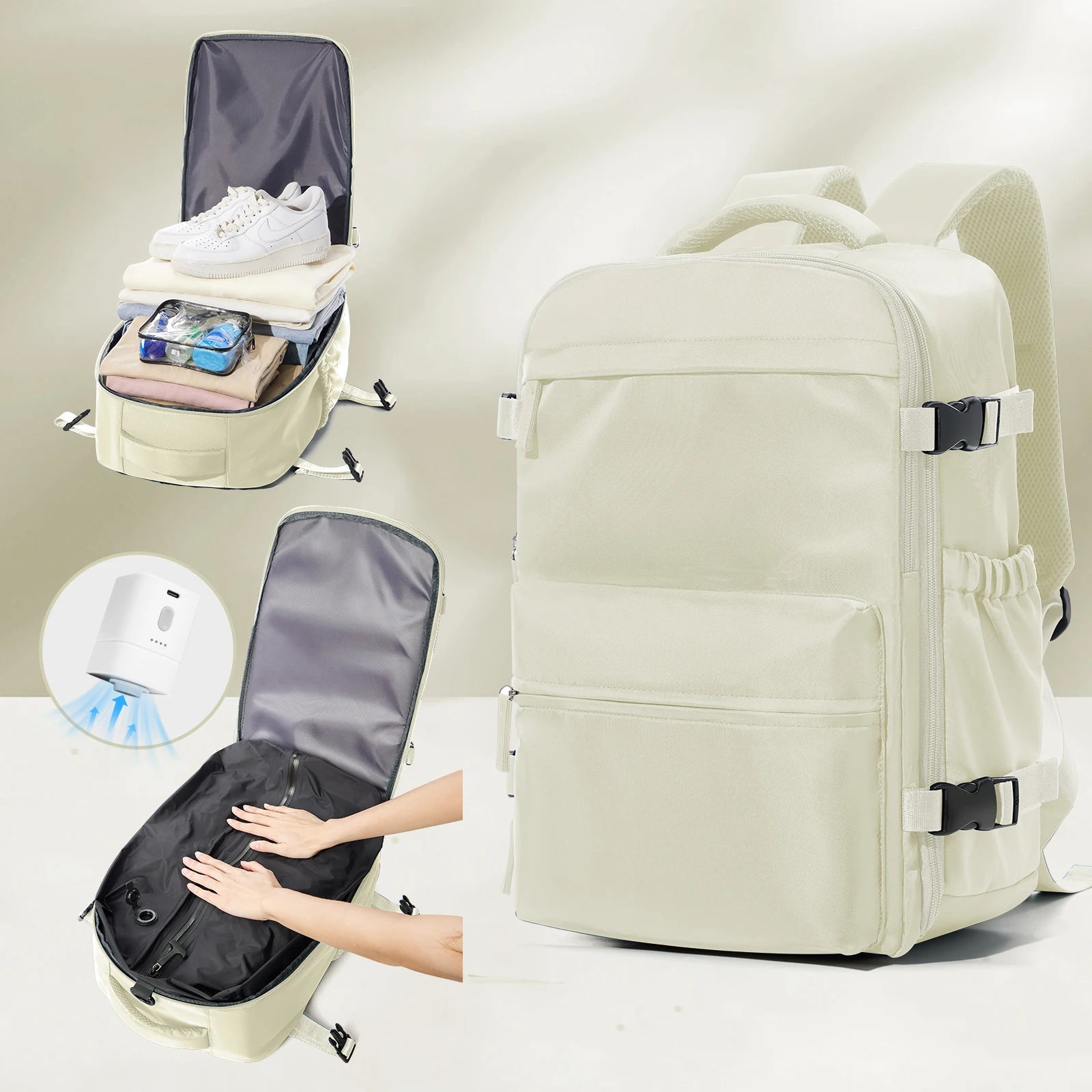 Sac À Dos De Voyage Compression Sous Vide Compartiment