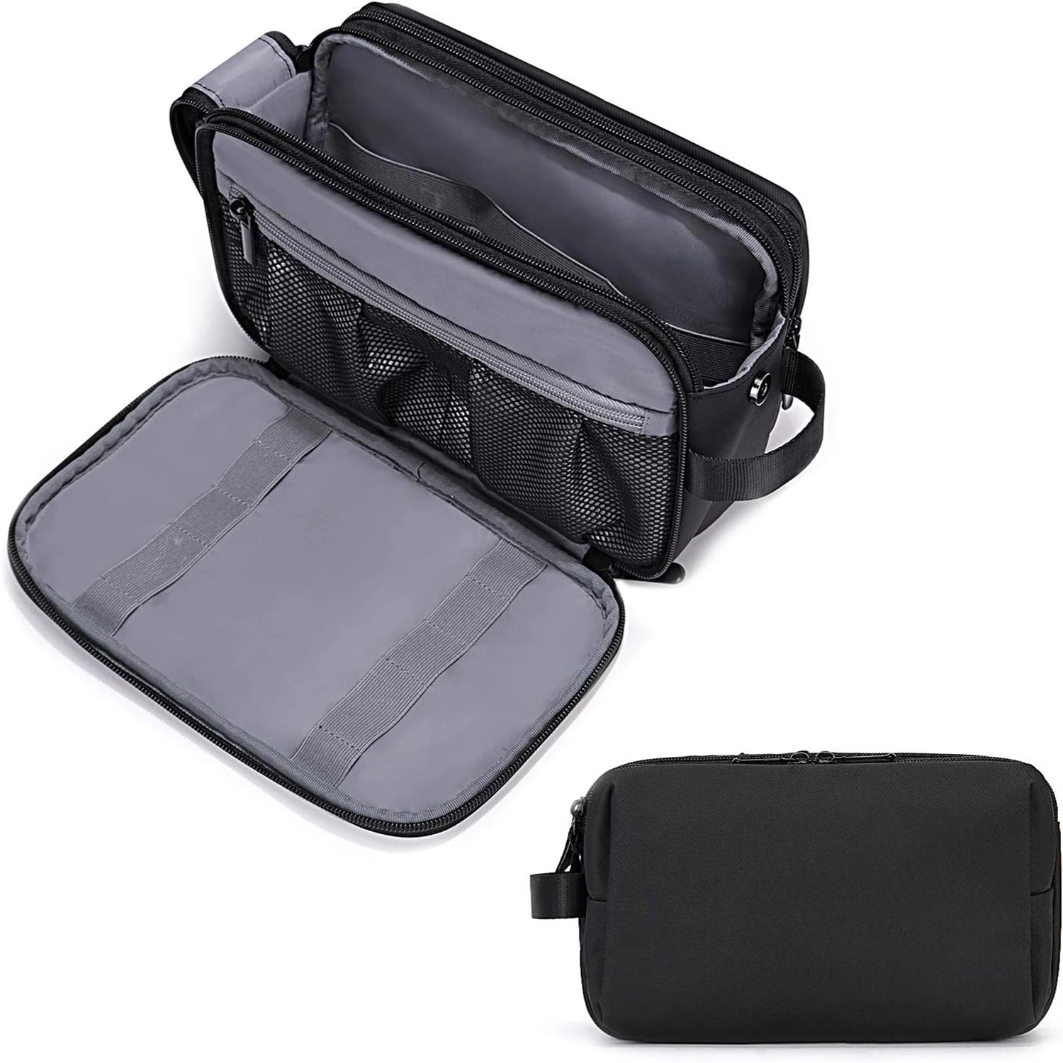Grande Trousse De Toilette Homme Résistant À L'Eau Double