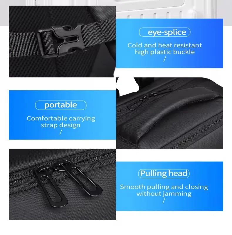Sac À Dos Travail Homme Extensible Port USB Externe