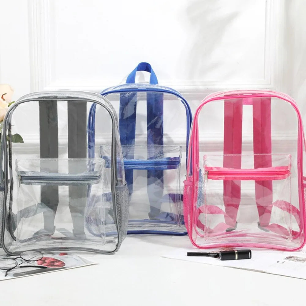 Sac À Dos Sport Femme Transparent En PVC