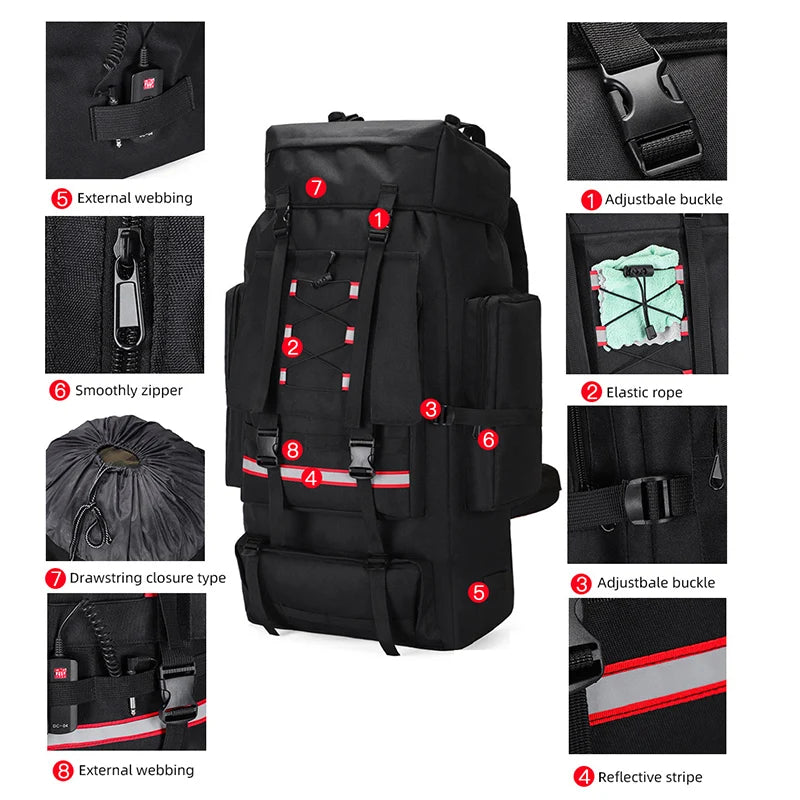 Sac À Dos Randonnée Femme Nylon Système Molle