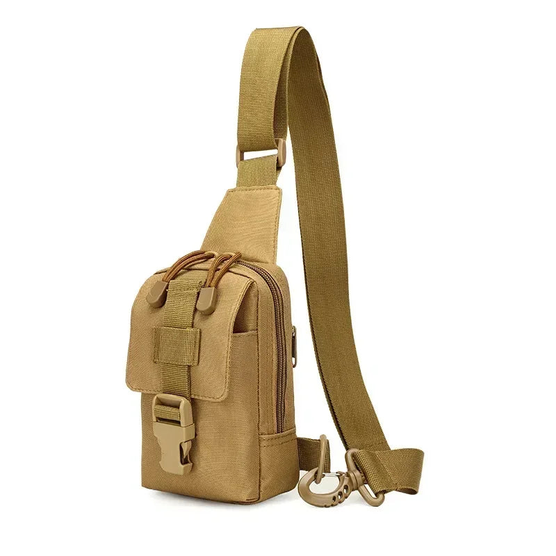 Sac poitrine EDC unisexe Oxford 800D imperméable à poches zippées