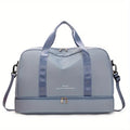 Sac polochon extensible femme rose mauve en nylon à bandoulière