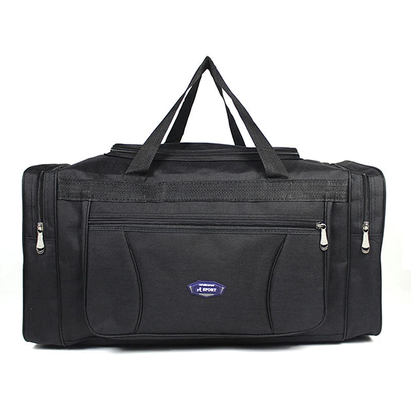 Sac polochon homme imperméable en tissu Oxford gris grande capacité