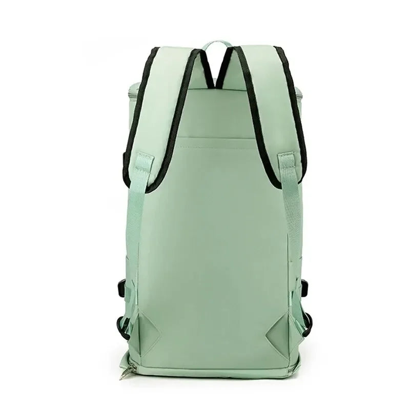 Sac À Dos Sport Homme Vert Menthe Poches Frontales Zippées