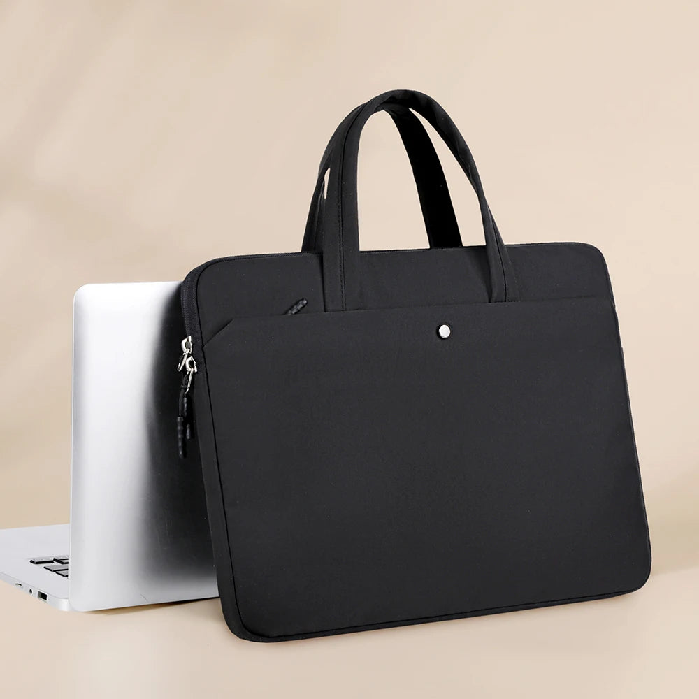 Housse pour ordinateur portable vert menthe en nylon résistante à l’eau, 13 à 16 pouces
