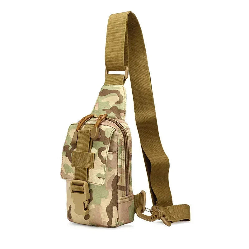 Sac poitrine EDC unisexe Oxford 800D imperméable à poches zippées