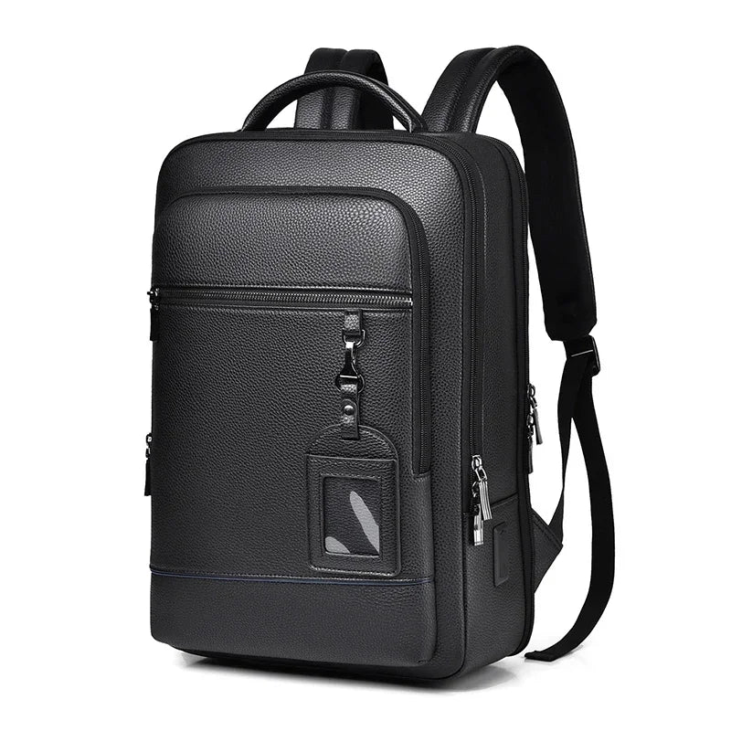 Sac À Dos Homme En Similicuir PU Avec Port USB