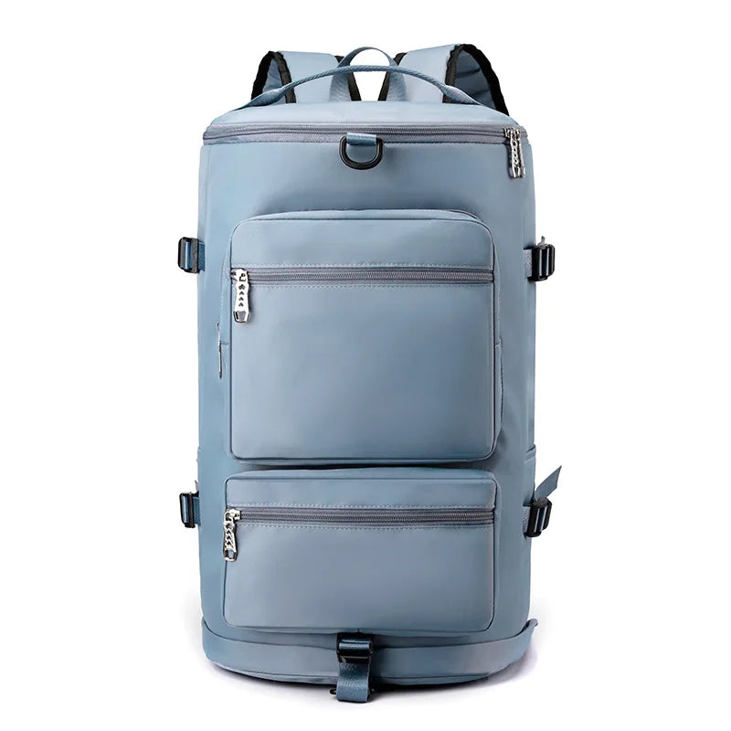 Sac À Dos Sport Homme Vert Menthe Poches Frontales Zippées