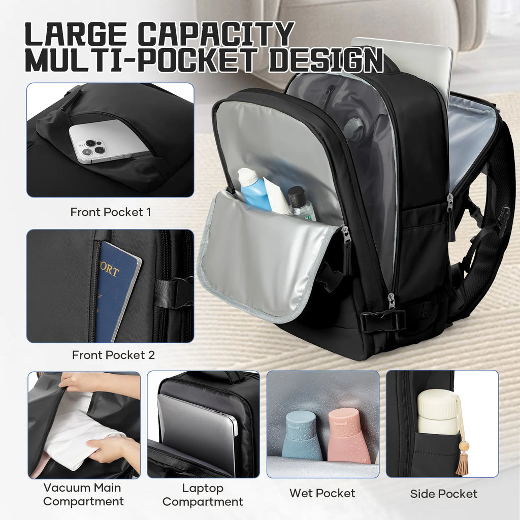 Sac À Dos De Voyage À Compression Sous Vide Format Cabine