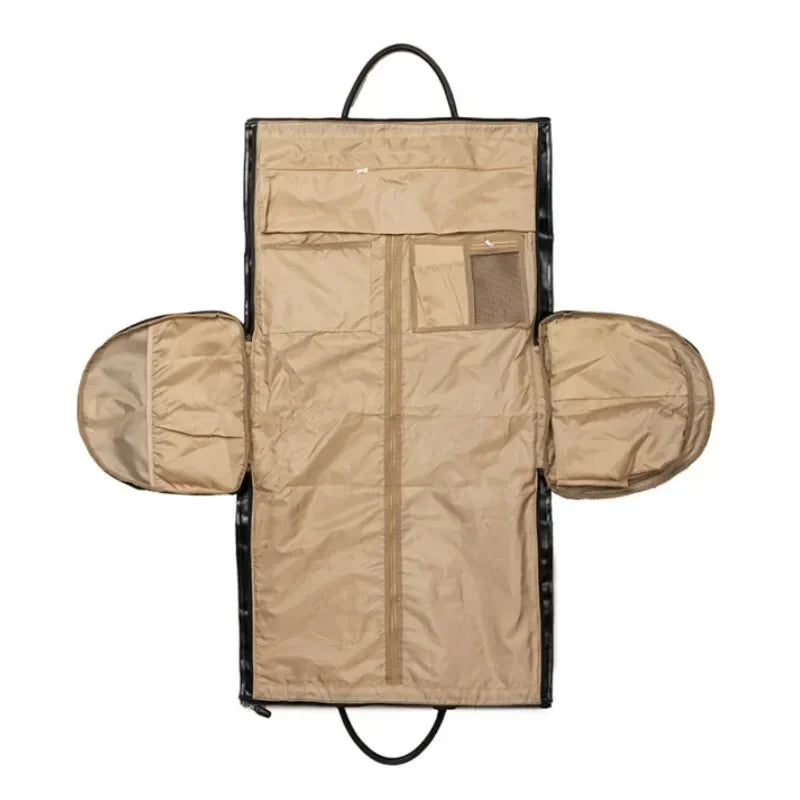 Sac polochon convertible noir pour homme en polyuréthane, voyage d'affaires