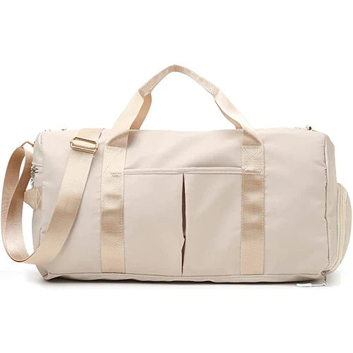 Sac polochon de voyage personnalisable brodé avec compartiment à chaussures
