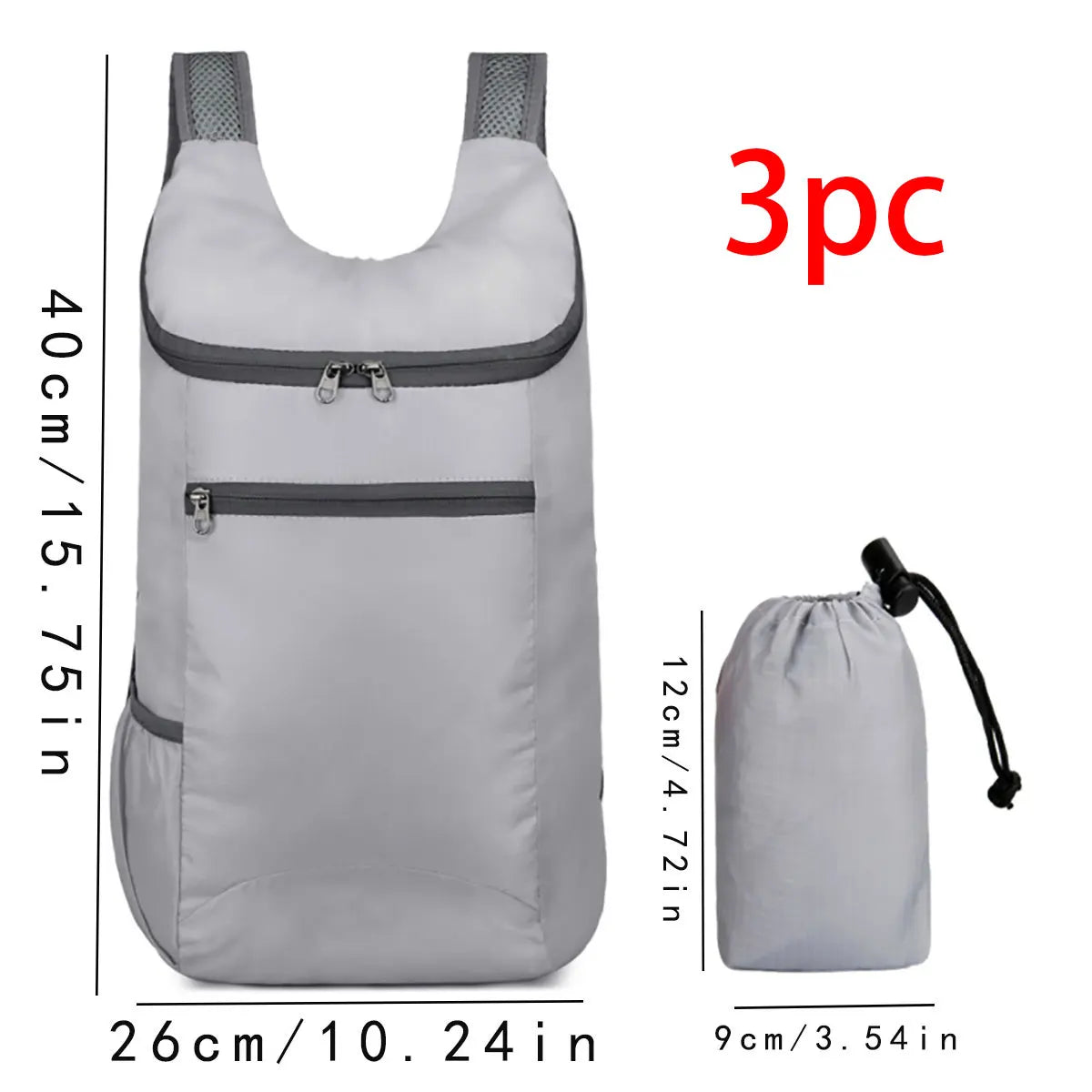 Sac À Dos De Voyage Pliable En Nylon, 20-35 Litres