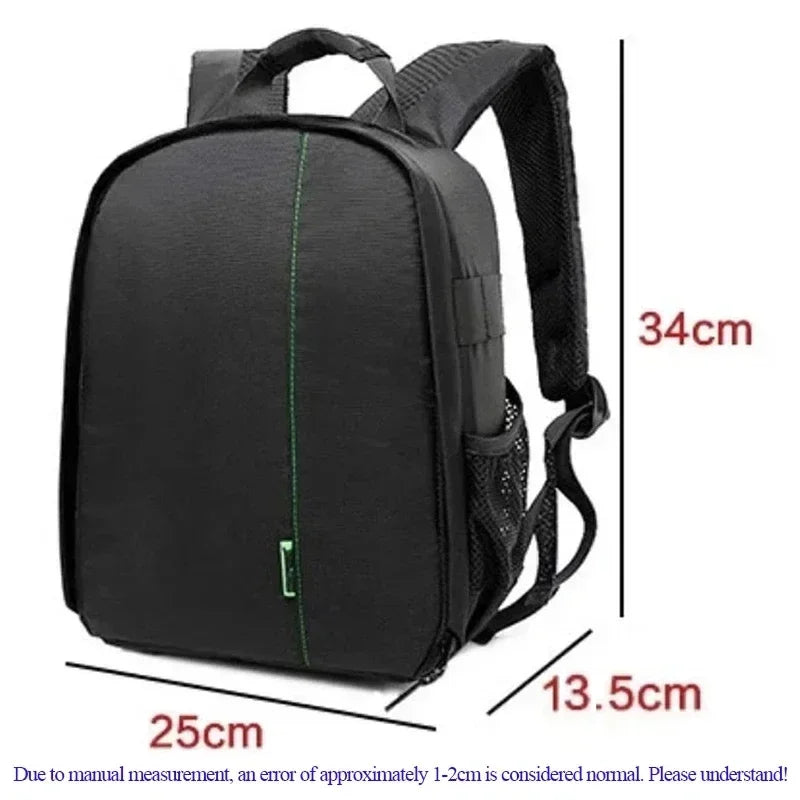 Sac À Dos Noir Imperméable À Cloisons Amovibles