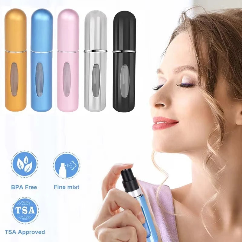 Atomiseur de parfum rechargeable 5 ml avec fenêtre ovale