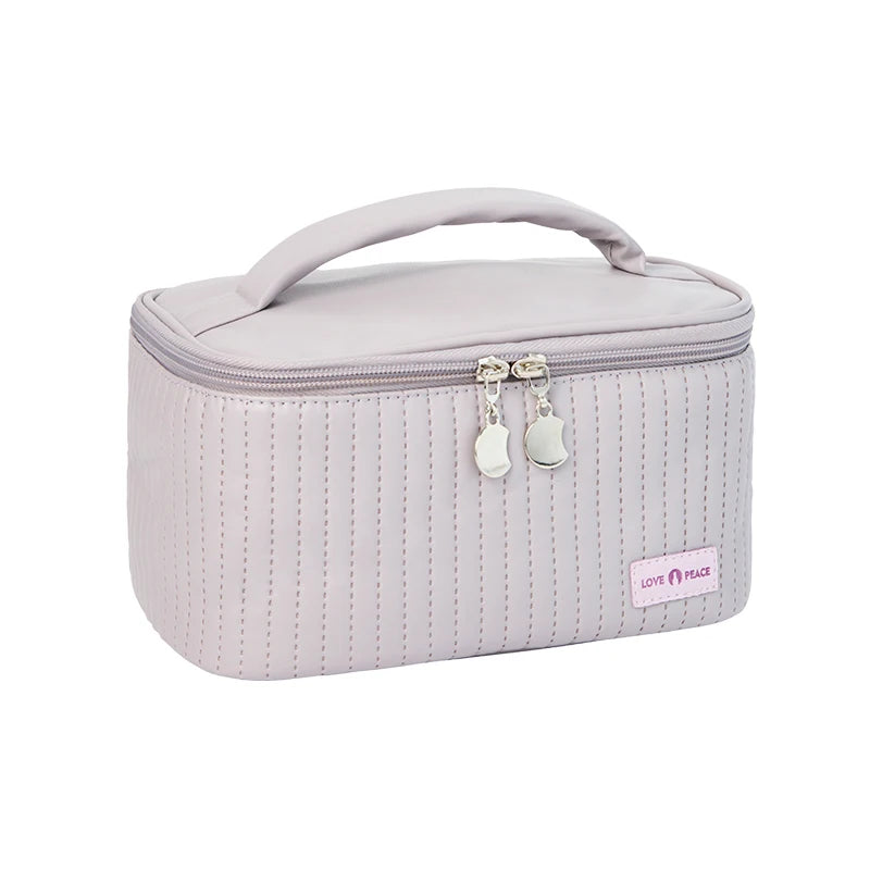 Grand Trousse De Toilette Cuir Synthétique PU Compartiments