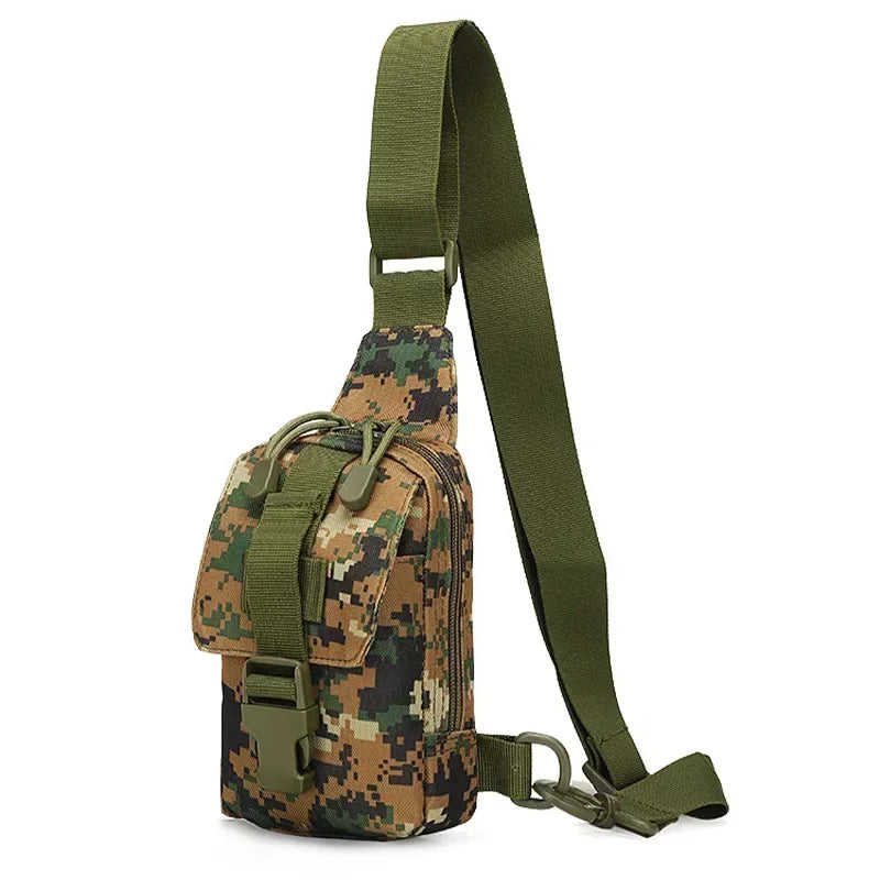 Sac poitrine EDC unisexe Oxford 800D imperméable à poches zippées