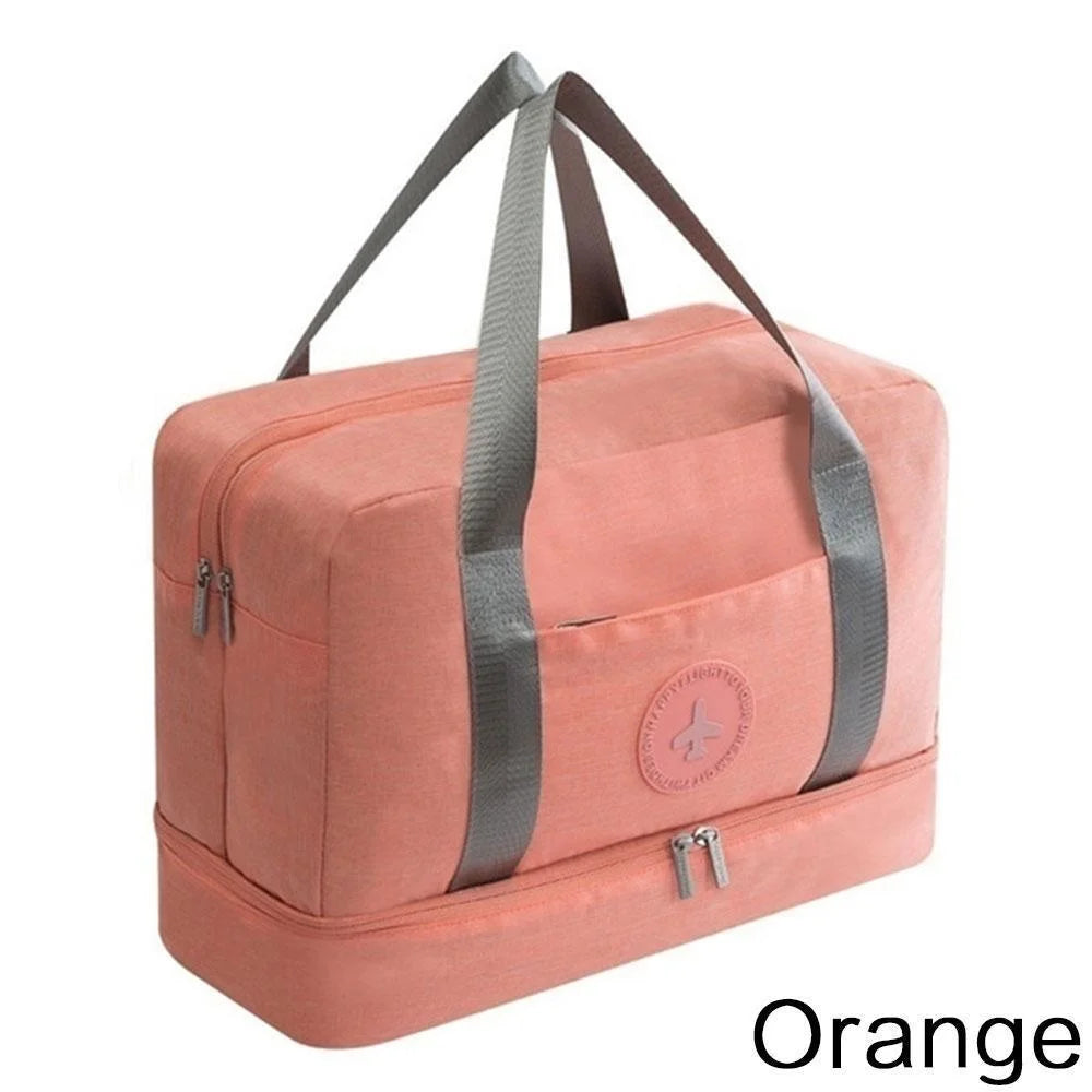 sac de voyage imperméable en tissu Oxford à séparation humide et sèche