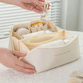Trousse De Toilette Pour Femme Compartimentée Beige