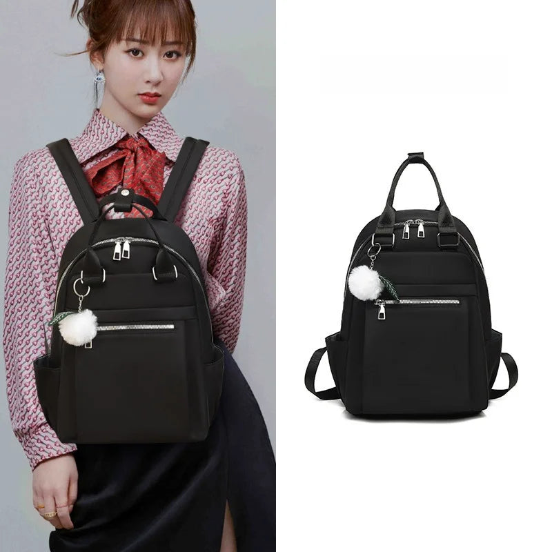 Sac À Dos 20-35 L Avec Poche Avant Zippée Tissu Oxford
