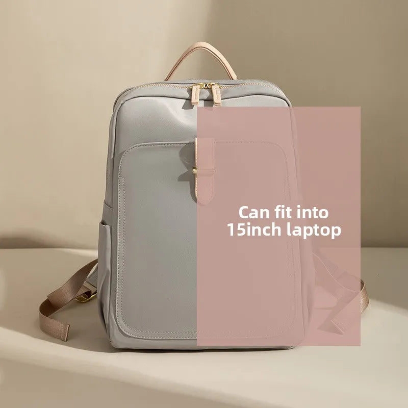 Sac À Dos En Nylon Avec Poche Frontale Pour Ordinateur