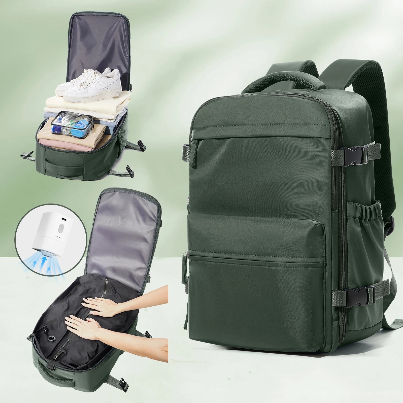 Sac À Dos De Voyage Compression Sous Vide Compartiment