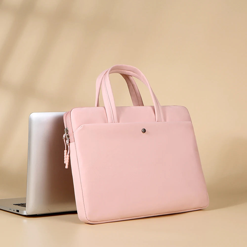 Housse pour ordinateur portable vert menthe en nylon résistante à l’eau, 13 à 16 pouces