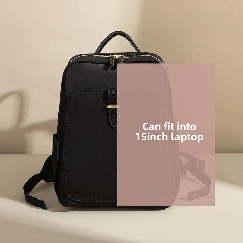 Sac À Dos En Nylon Avec Poche Frontale Pour Ordinateur