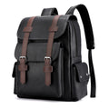 Sac-À-Dos Polyuréthane Noir Et Marron