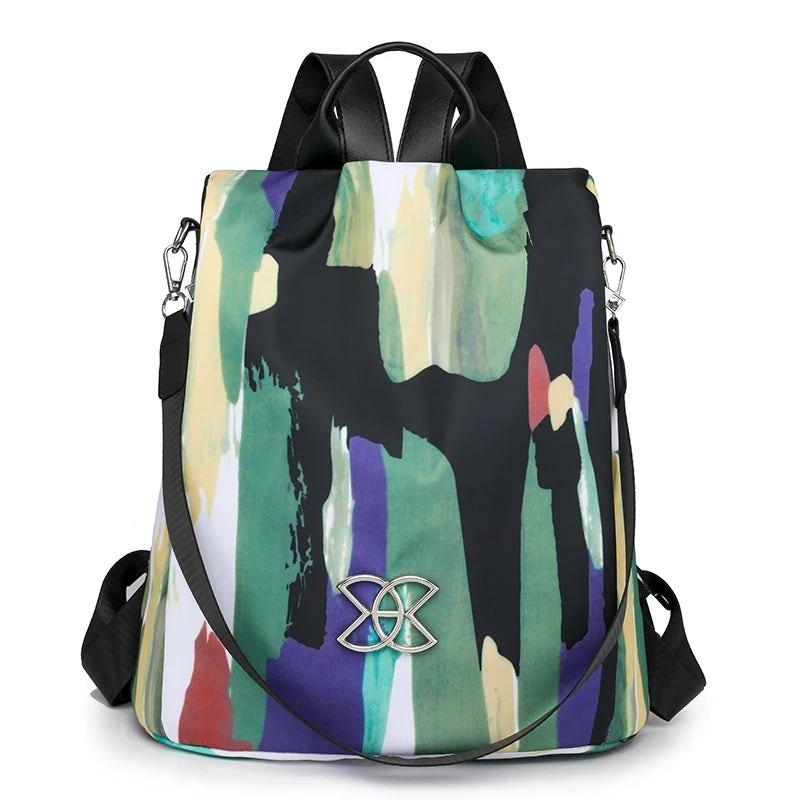 Sac À Dos Antivol Noir En Nylon