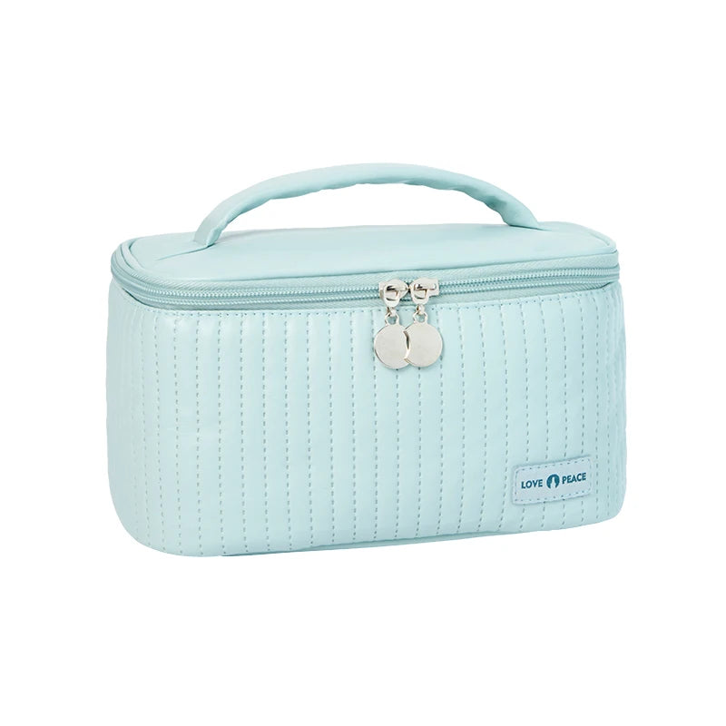 Grand Trousse De Toilette Cuir Synthétique PU Compartiments