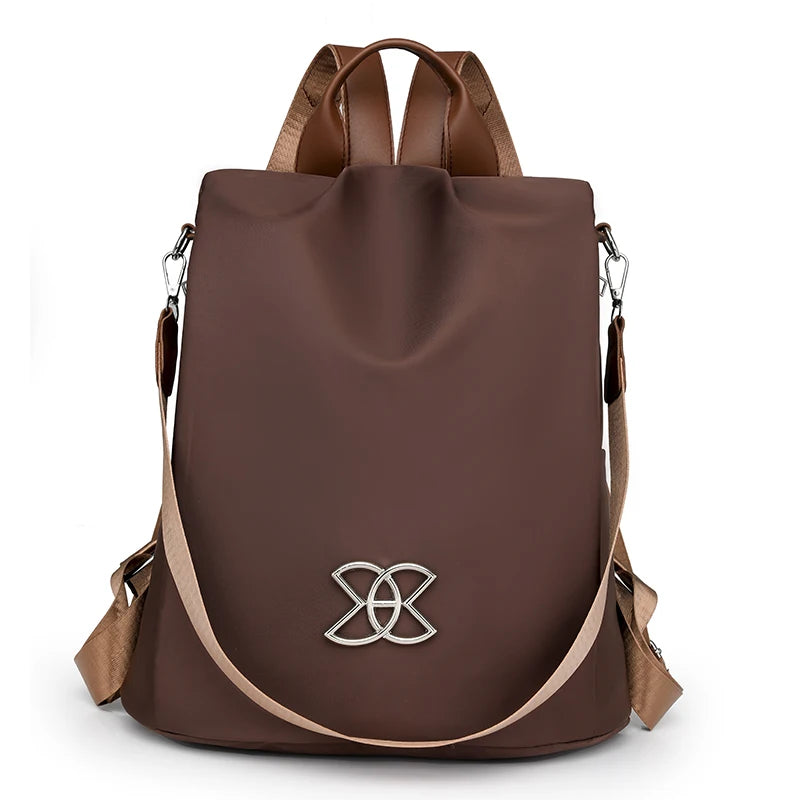Sac À Dos Antivol Noir En Nylon