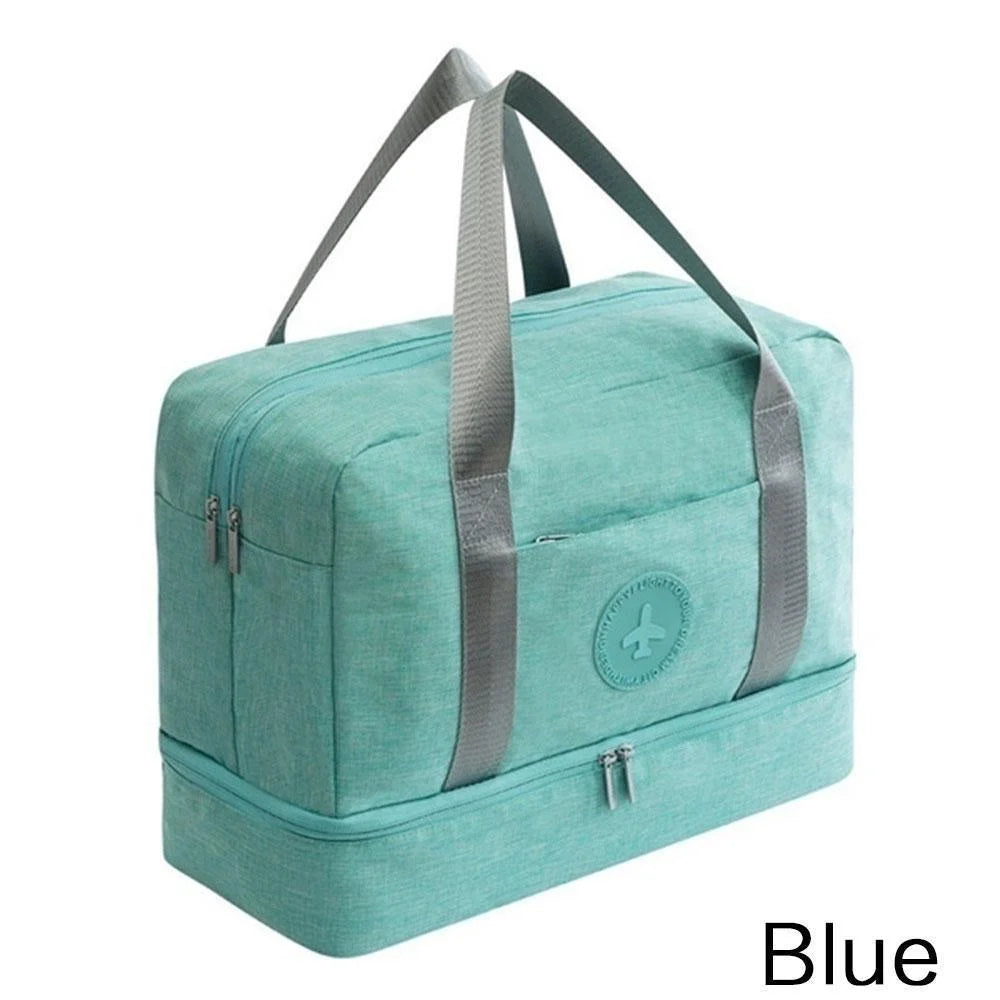 sac de voyage imperméable en tissu Oxford à séparation humide et sèche