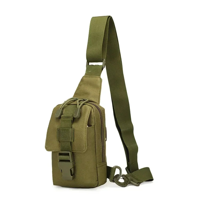 Sac poitrine EDC unisexe Oxford 800D imperméable à poches zippées