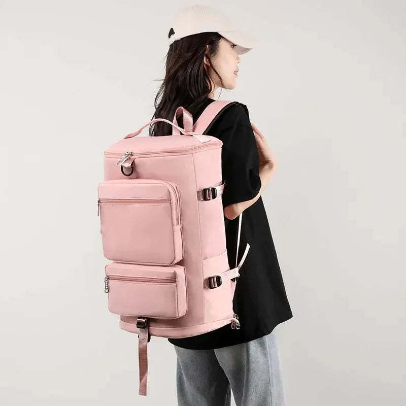 Sac À Dos Sport Homme Vert Menthe Poches Frontales Zippées