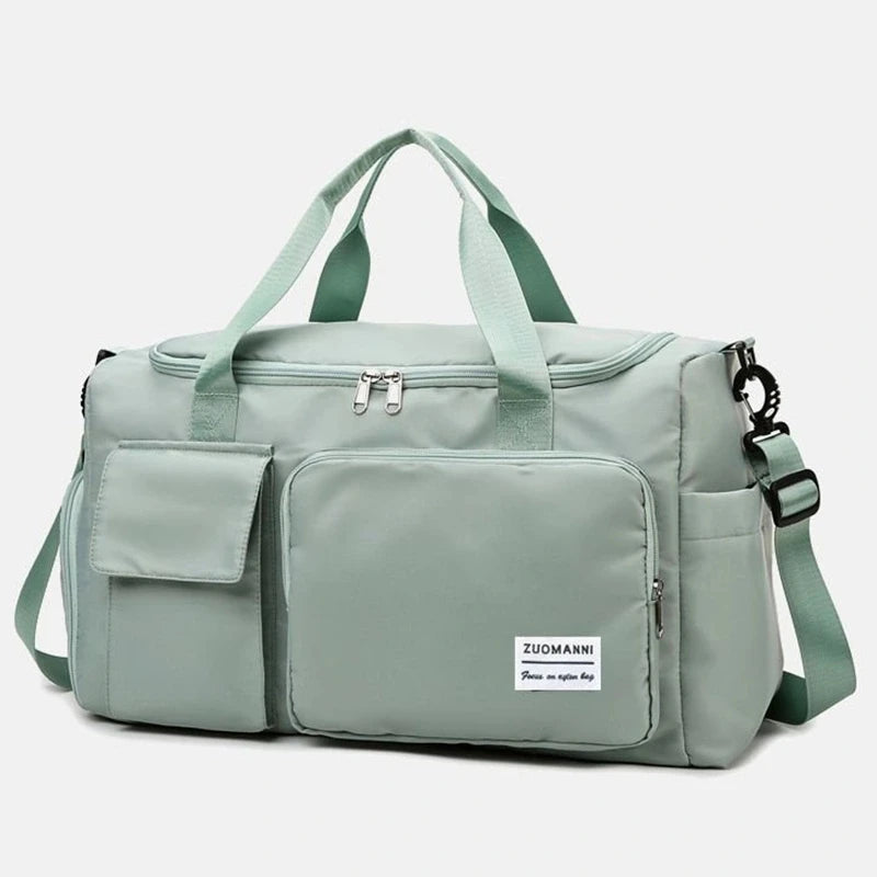 Sac polochon de voyage femme lilas 35 L avec compartiment à chaussures