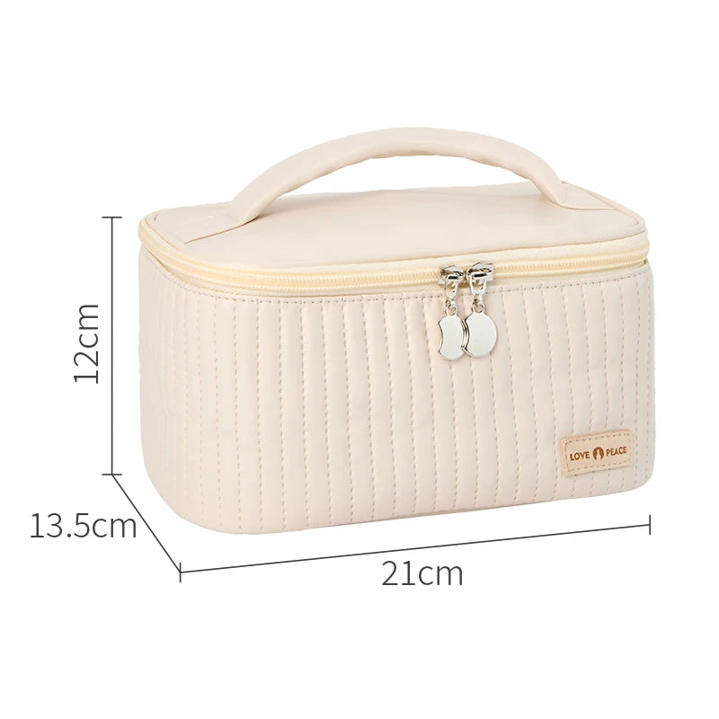 Grand Trousse De Toilette Cuir Synthétique PU Compartiments