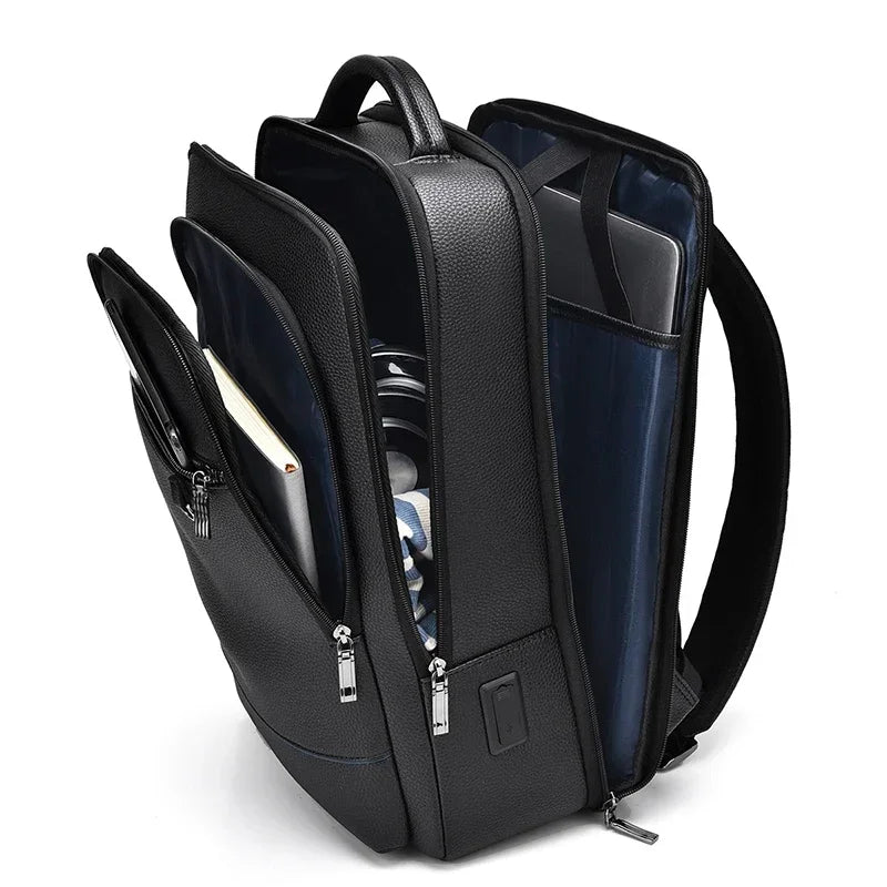 Sac À Dos Homme En Similicuir PU Avec Port USB