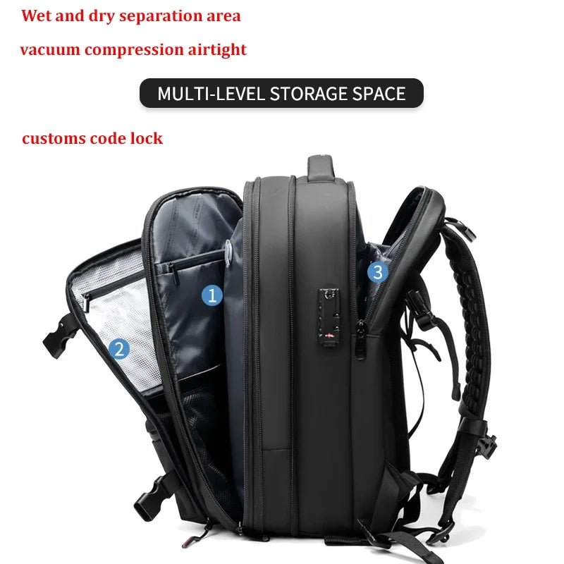 Sac A Dos Homme Ville Compression Sous Vide Extensible