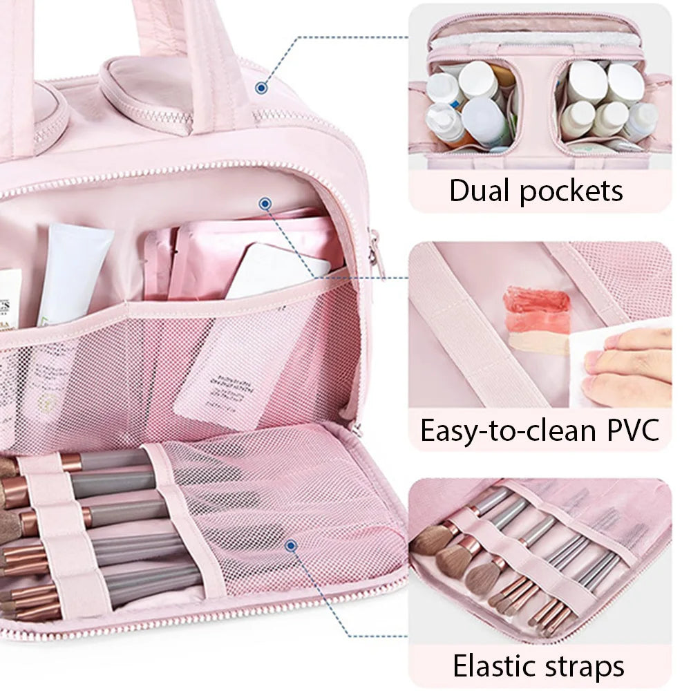 Grande Trousse De Toilette Femme À Compartiments Multiples