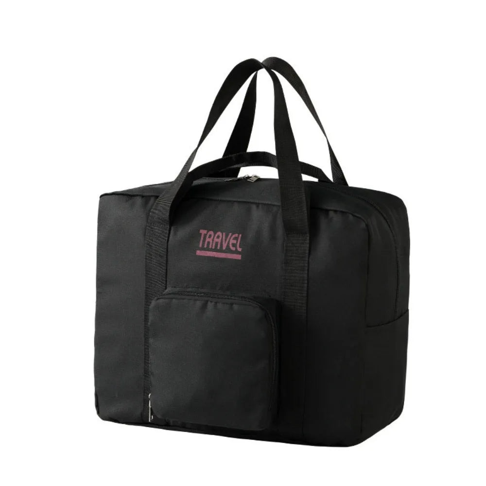 Sac de voyage beige imperméable en tissu Oxford cationique 45 × 35 × 19 cm