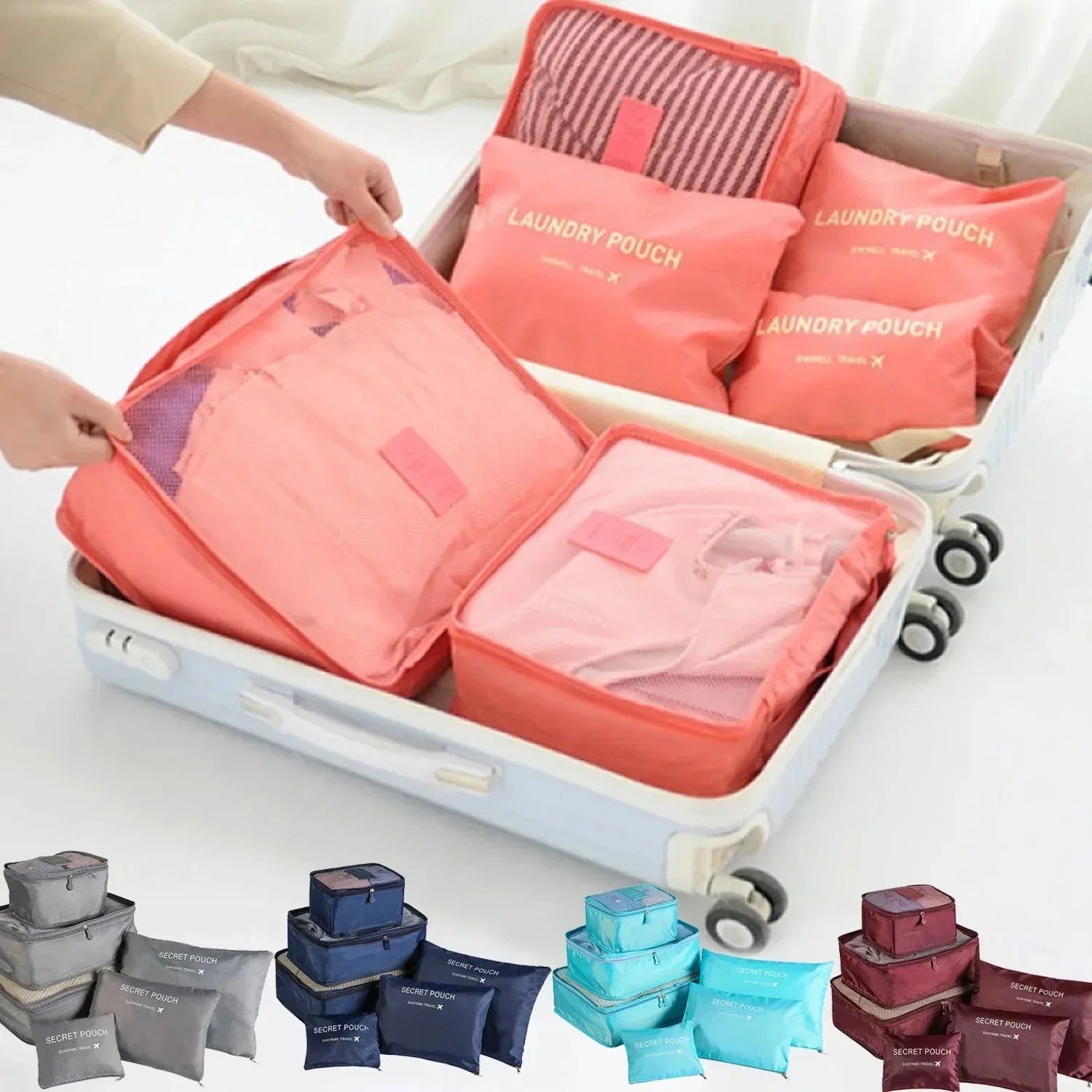 Accessoires Voyage Valise Lot De 6 Pièces Avec Panneaux