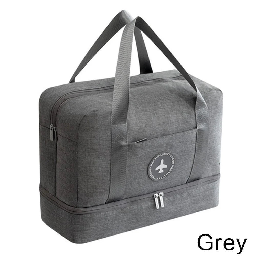 sac de voyage imperméable en tissu Oxford à séparation humide et sèche
