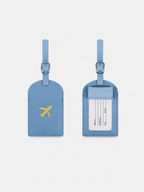 Sackovia Étiquette de bagage en cuir motif avion avec porte-adresse