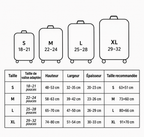 Sackovia Housse de valise extensible imprimé voyage 18 à 32 pouces
