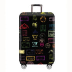 Sackovia Housse de valise extensible imprimé voyage 18 à 32 pouces