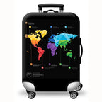 Sackovia Housse de valise extensible imprimé voyage 18 à 32 pouces